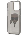 Калъф Karl Lagerfeld - Glitter Karl Head, iPhone 13 Pro, черен - 3t